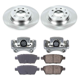 Callahan Brake Parts® - Plain Rear Brake Kit with Calipers
