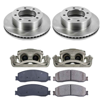 Callahan Brake Parts® - Plain Front Brake Kit with Calipers