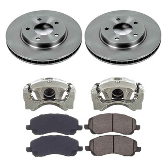 Callahan Brake Parts® - Plain Front Brake Kit with Calipers