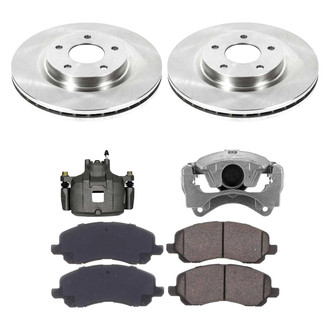 Callahan Brake Parts® - Plain Brake Kit with Calipers