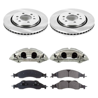 Callahan Brake Parts® - Plain Front Brake Kit with Calipers
