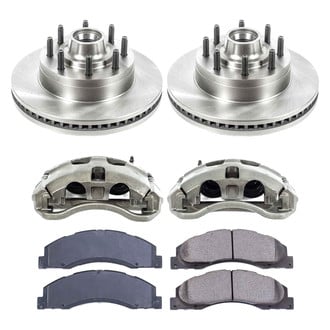Callahan Brake Parts® - Plain Front Brake Kit with Calipers