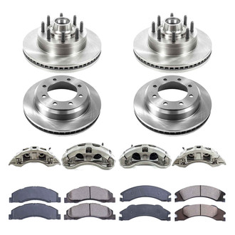 Callahan Brake Parts® - Plain Brake Kit with Calipers