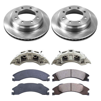 Callahan Brake Parts® - Plain Rear Brake Kit with Calipers