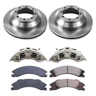 Callahan Brake Parts® - Plain Rear Brake Kit with Calipers