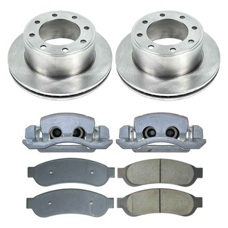 Callahan Brake Parts® - Plain Rear Brake Kit with Calipers
