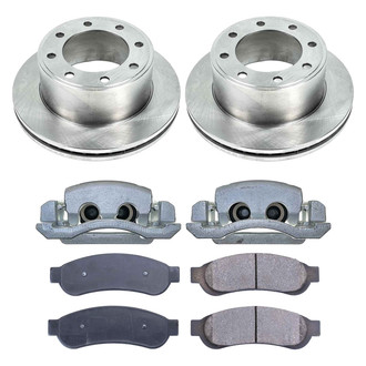 Callahan Brake Parts® - Plain Rear Brake Kit with Calipers