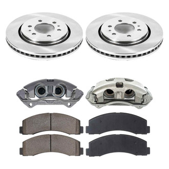 Callahan Brake Parts® - Plain Brake Kit with Calipers