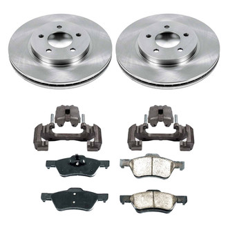 Callahan Brake Parts® - Plain Brake Kit with Calipers