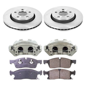 Callahan Brake Parts® - Plain Front Brake Kit with Calipers