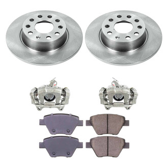 Callahan Brake Parts® - Plain Brake Kit with Calipers