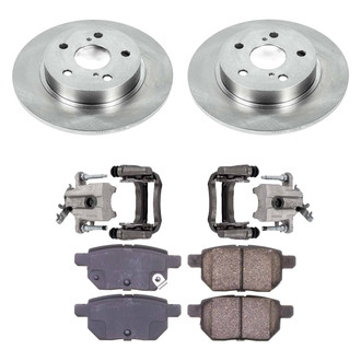 Callahan Brake Parts® - Plain Rear Brake Kit with Calipers