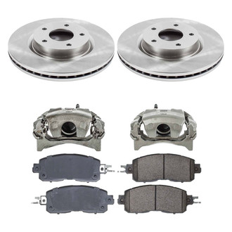 Callahan Brake Parts® - Plain Front Brake Kit with Calipers