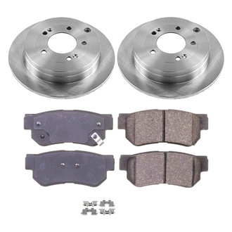 Callahan Brake Parts® - Plain Rear Brake Kit