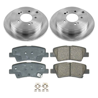 Callahan Brake Parts® - Plain Rear Brake Kit