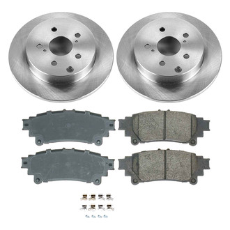 Callahan Brake Parts® - Plain Rear Brake Kit