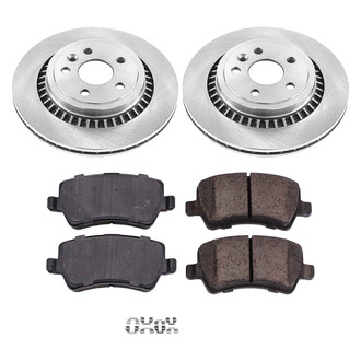 Callahan Brake Parts® - Plain Rear Brake Kit
