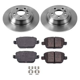 Callahan Brake Parts® - Plain Rear Brake Kit