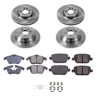 Callahan Brake Parts® - Plain Front and Rear Brake Kit