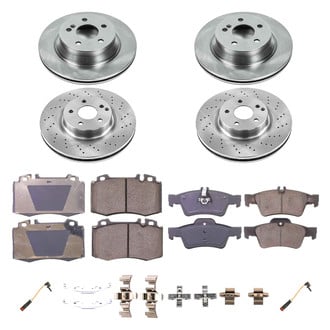 Callahan Brake Parts® - Plain Front and Rear Brake Kit