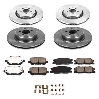 Callahan Brake Parts® - Plain Front and Rear Brake Kit