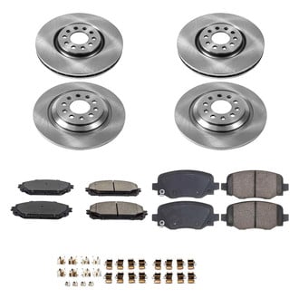 Callahan Brake Parts® - Plain Front and Rear Brake Kit