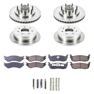 Callahan Brake Parts® - Plain Front and Rear Brake Kit