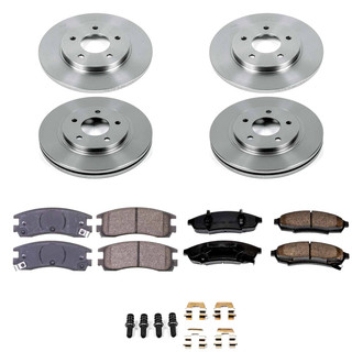 Callahan Brake Parts® - Plain Front and Rear Brake Kit