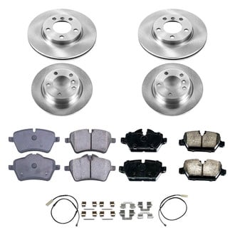 Callahan Brake Parts® - Plain Front and Rear Brake Kit