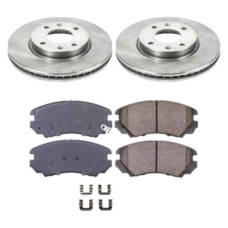 Callahan Brake Parts® - Plain Front Brake Kit