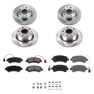 Callahan Brake Parts® - Plain Front and Rear Brake Kit