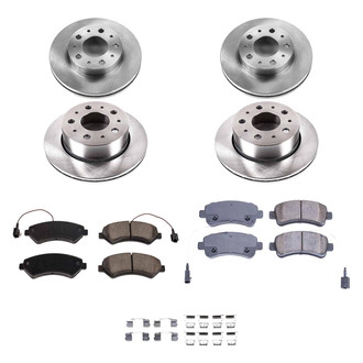 Callahan Brake Parts® - Plain Front and Rear Brake Kit
