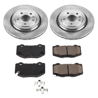 Callahan Brake Parts® - Plain Rear Brake Kit