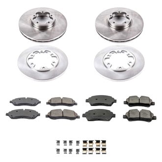 Callahan Brake Parts® - Plain Front and Rear Brake Kit
