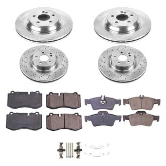 Callahan Brake Parts® - Plain Front and Rear Brake Kit