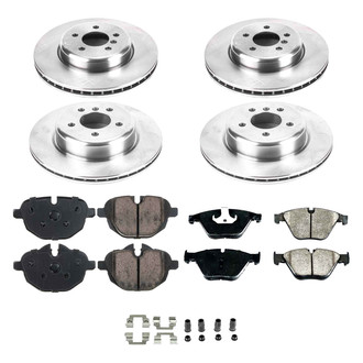 Callahan Brake Parts® - Plain Front and Rear Brake Kit