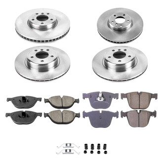 Callahan Brake Parts® - Plain Front and Rear Brake Kit
