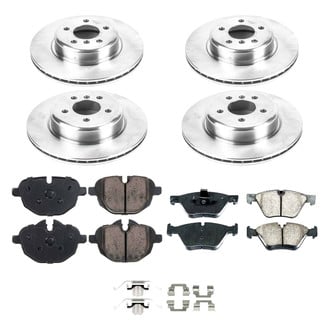 Callahan Brake Parts® - Plain Front and Rear Brake Kit