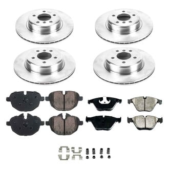 Callahan Brake Parts® - Plain Front and Rear Brake Kit