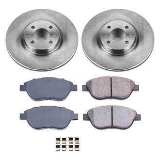 Callahan Brake Parts® - Plain Front Brake Kit