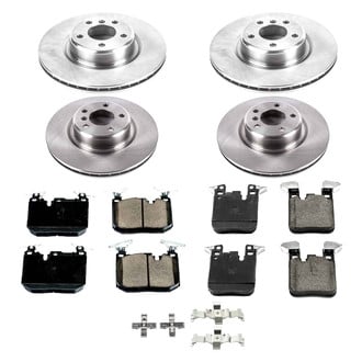 Callahan Brake Parts® - Plain Front and Rear Brake Kit