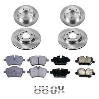 Callahan Brake Parts® - Plain Front and Rear Brake Kit