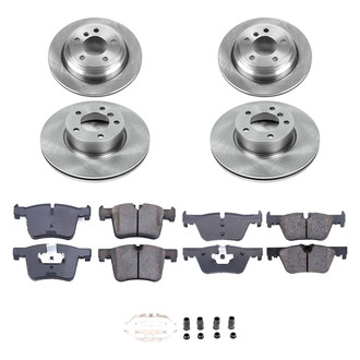 Callahan Brake Parts® - Plain Front and Rear Brake Kit