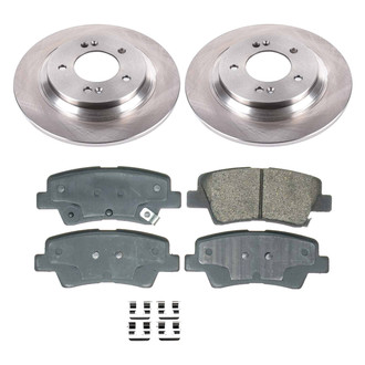 Callahan Brake Parts® - Plain Rear Brake Kit
