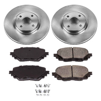 Callahan Brake Parts® - Plain Front Brake Kit