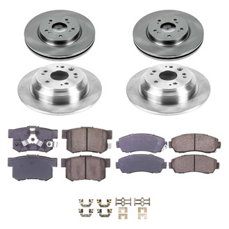 Callahan Brake Parts® - Plain Front and Rear Brake Kit