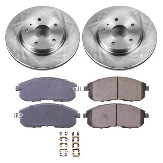 Callahan Brake Parts® - Plain Front Brake Kit