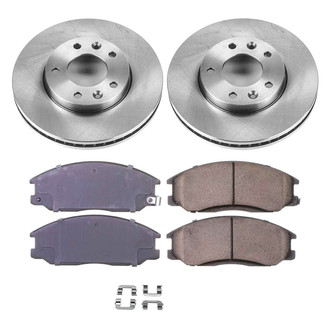 Callahan Brake Parts® - Plain Front Brake Kit