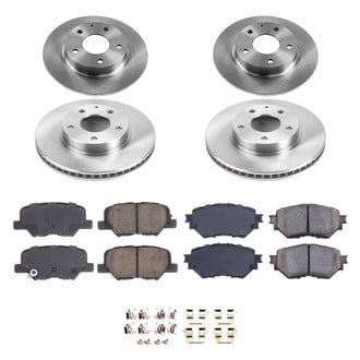 Callahan Brake Parts® - Plain Front and Rear Brake Kit