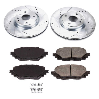 Callahan Brake Parts® - Drilled and Slotted Front Brake Kit